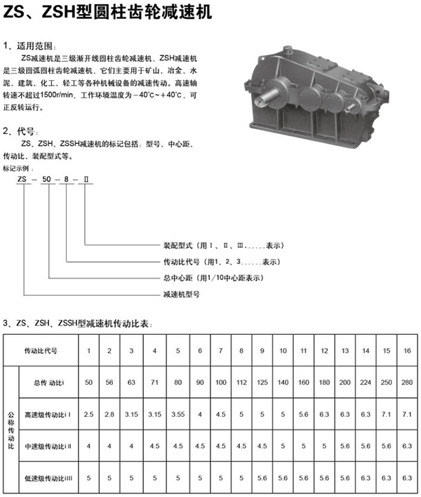 ZS、ZSH型圆柱齿轮减速机76