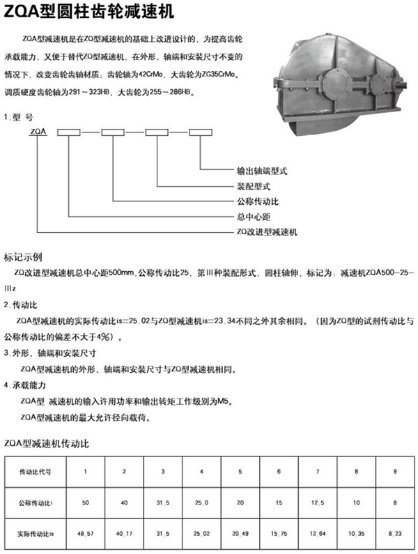 ZQA型圆柱齿轮减速机14