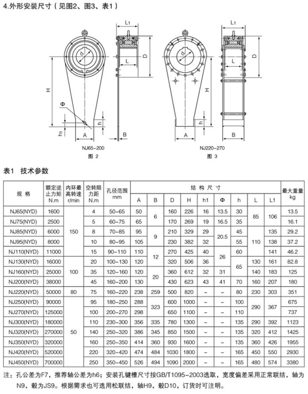 NJ(NYD)型接触式逆止器20